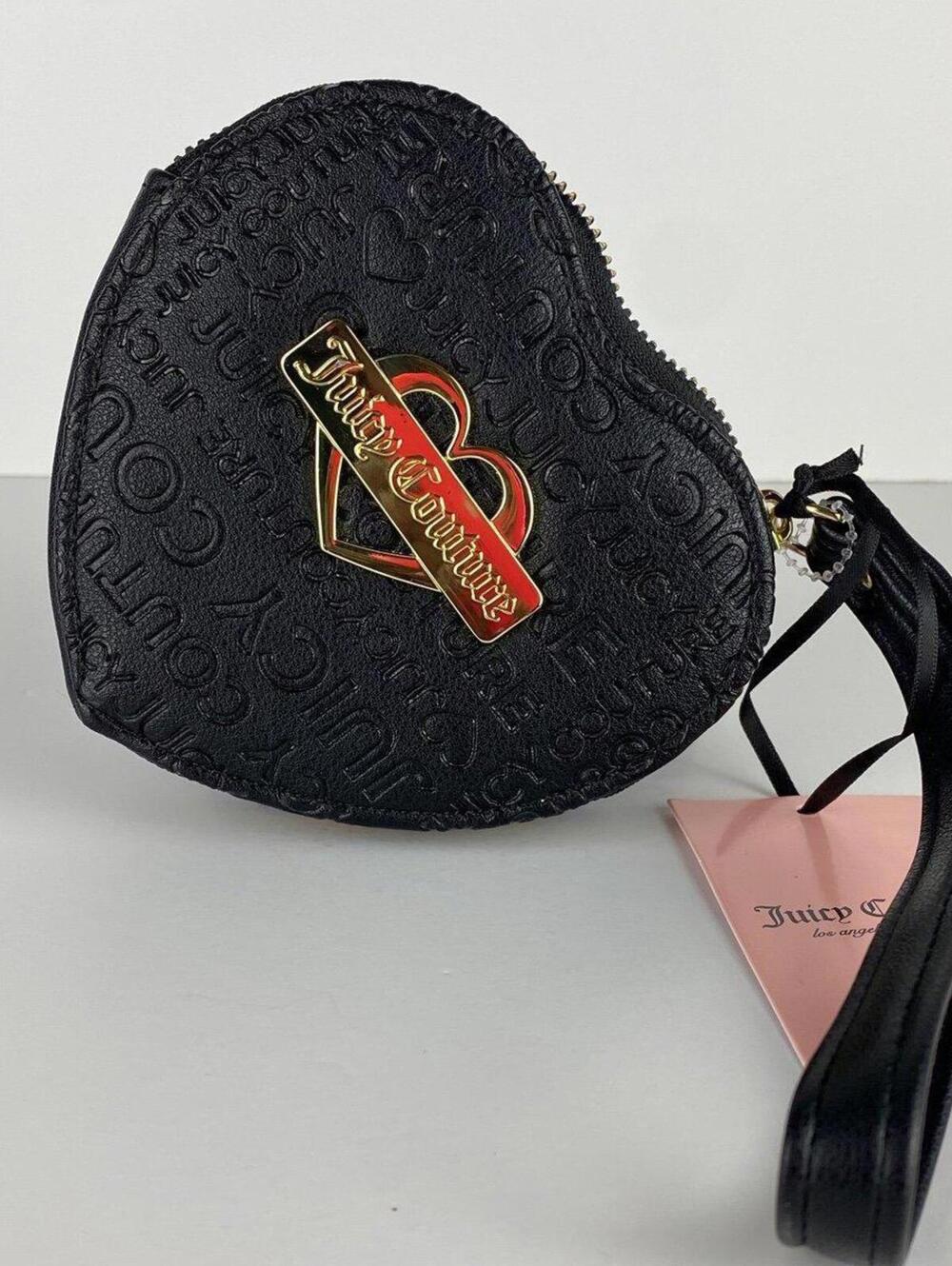 JUICY COUTURE HEART SHAPE COIN PURSE MINI WALLET WRISLET